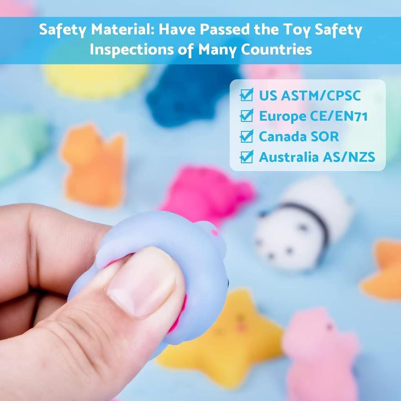 Nuseya Mochi Squishy Toys Fidget Gift for Kids Party Prizes -- 30pcs