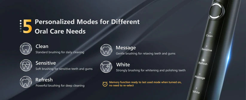 JTF P100 Electric Toothbrush (Black, Pink color)