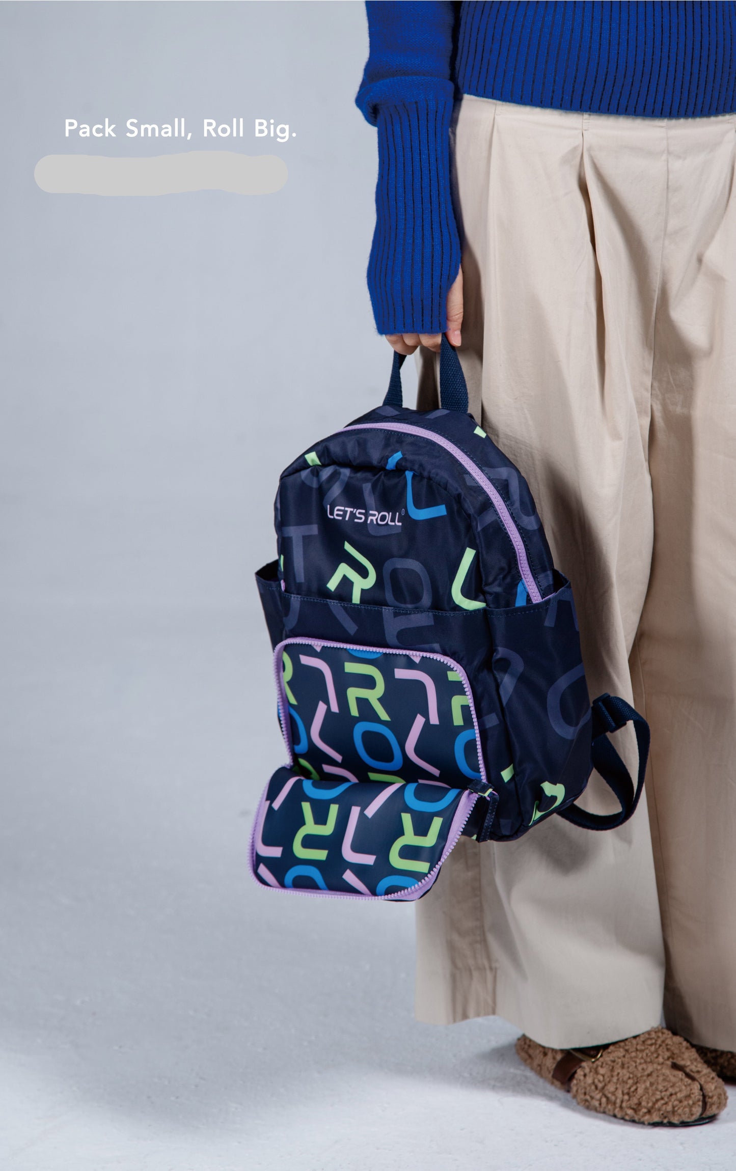 Foldable Letter Backpack