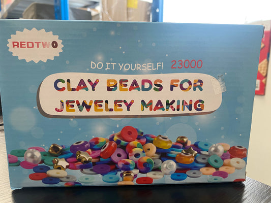 Redtwo 23000 Pcs Clay Beads Bracelet Making Kit, 144 Colors 7 Boxes Friendship Bracelet Kit Flat Polymer Heishi Beads for Jewelry Making, Gifts for Teen Girls Crafts for Girls Ages 6-12