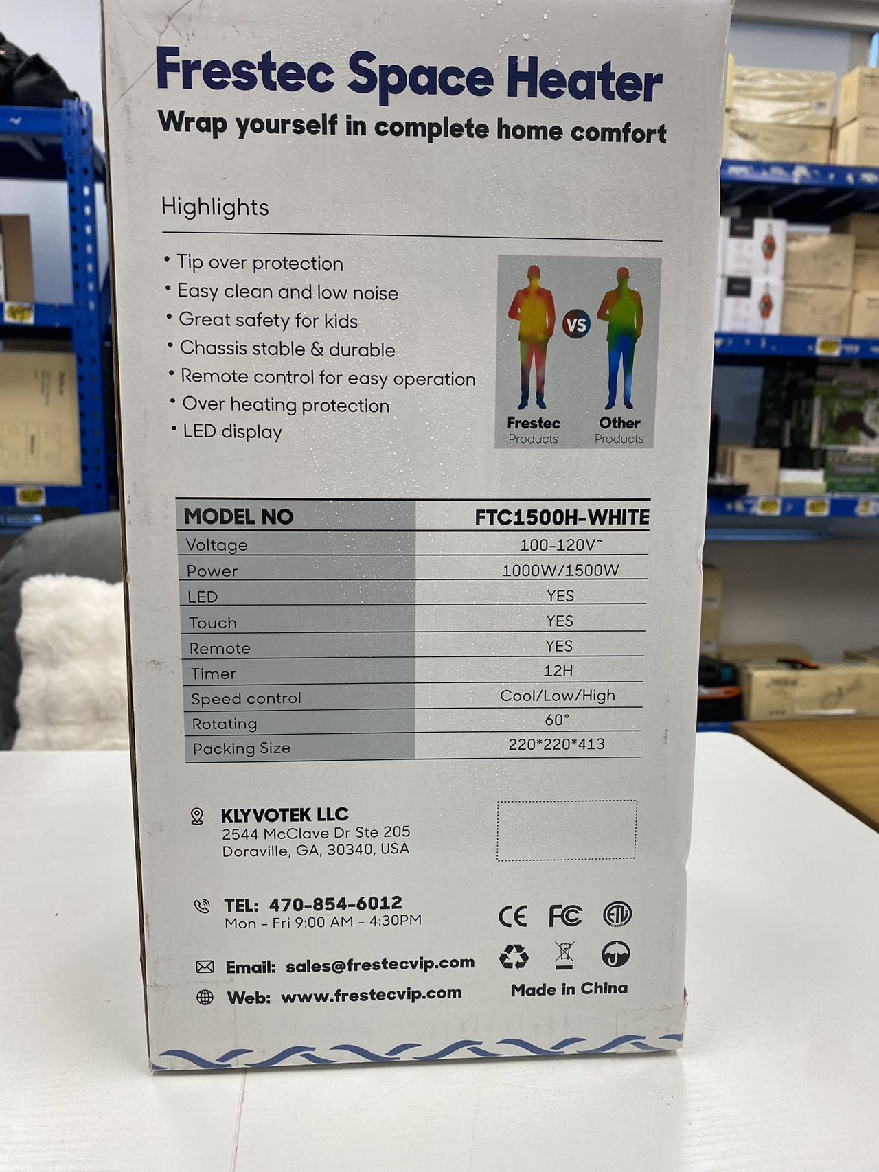 Frestec Space Heater, 2 in 1 Bladeless Heater and Fan for Indoor Use, Portable Electric Heater with Remote Control, Quiet and Safe 1500W Heater for Office, Home, Bedroom and Apartment