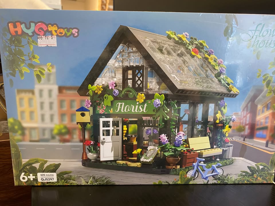 Flower House Building Set Compatible With Lego, Flower Friends House Create