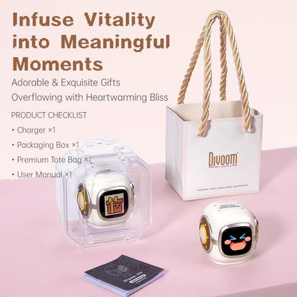 Divoom Dipow 35W, 2026 New USB C Charger Block, Fast GaN Charger with Pixel Screen, Cute Foldable Compact Power Adapter for iPhone 17/16, Galaxy S25/S24, Pixel 9/8, MacBook Air, iPad Pro