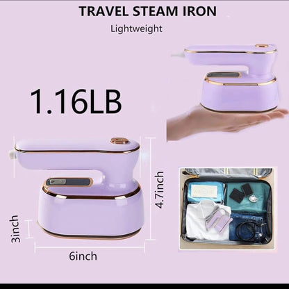 Steam Iron-Clothes Travel Mini: Steam Iron Handheld Portable Steamer for Traveling Small Size