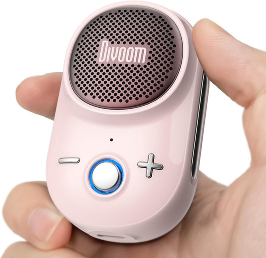 Divoom Itour-S Wearable Bluetooth Speaker, IP67 Waterproof Dustproof, Portable Small Clip-On Bluetooth Speaker, 10H Playtime, for Kitchen, Work, Travel, Biking, Golf, Pool