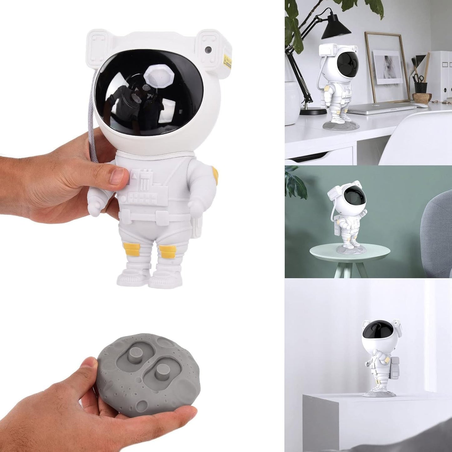 Astronaut Star Projector Night Light - Space Buddy Projector, Galaxy Starry Nebula Ceiling Projection Lamp with Timer and 360°Adjustable, Kids Adults Room Decor, for Bedroom, Game Room etc.