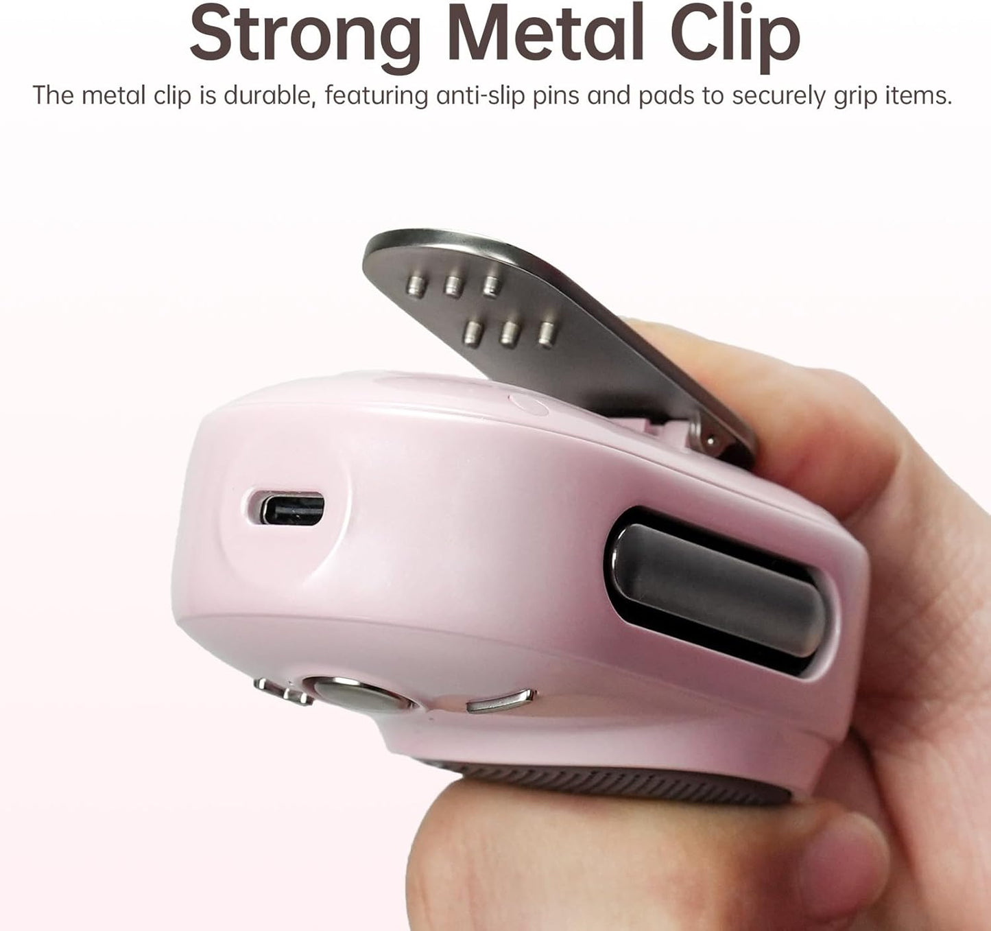 Divoom Itour-S Wearable Bluetooth Speaker, IP67 Waterproof Dustproof, Portable Small Clip-On Bluetooth Speaker, 10H Playtime, for Kitchen, Work, Travel, Biking, Golf, Pool