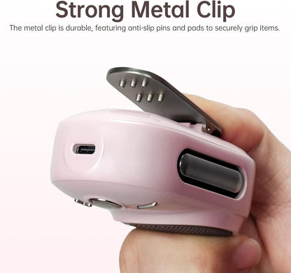 Divoom Itour-S Wearable Bluetooth Speaker, IP67 Waterproof Dustproof, Portable Small Clip-On Bluetooth Speaker, 10H Playtime, for Kitchen, Work, Travel, Biking, Golf, Pool