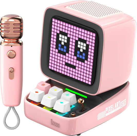 Divoom Ditoo-Mic Mini Karaoke Machine Pixel Art Bluetooth Speaker