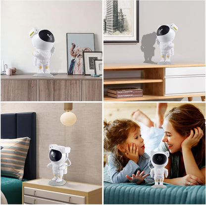 Astronaut Star Projector Night Light - Space Buddy Projector, Galaxy Starry Nebula Ceiling Projection Lamp with Timer and 360°Adjustable, Kids Adults Room Decor, for Bedroom, Game Room etc.