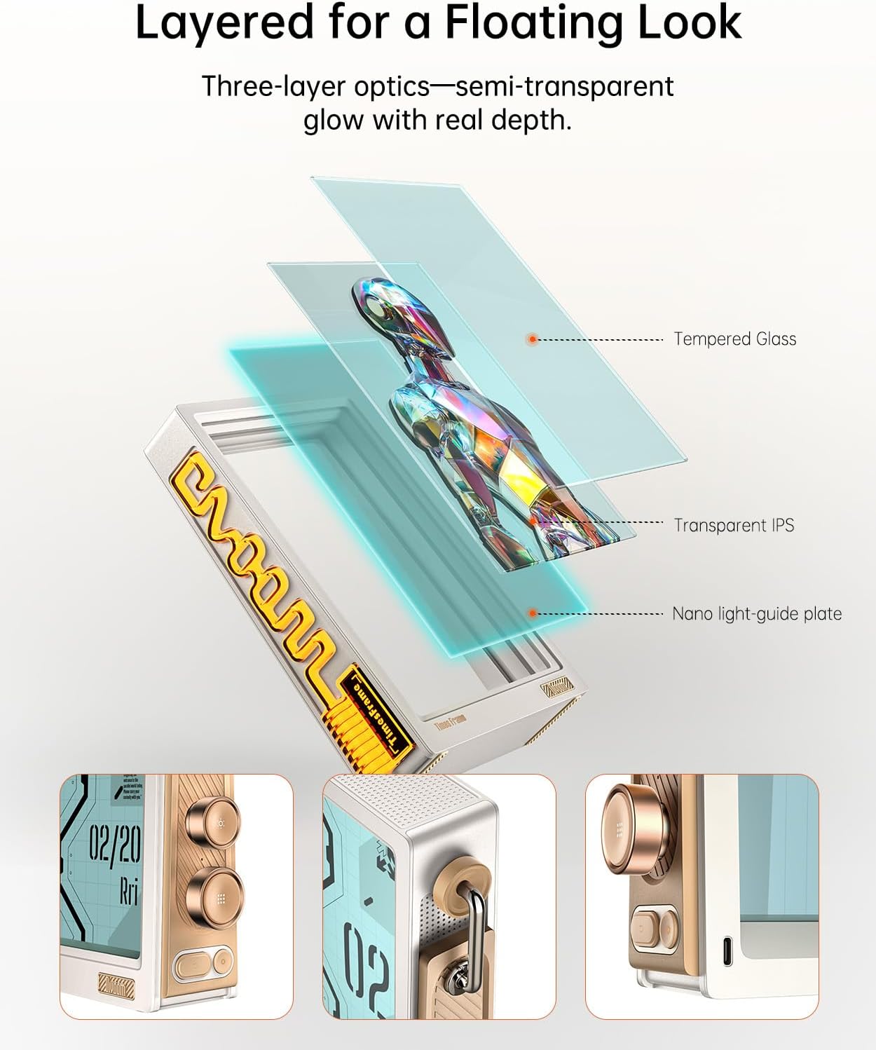 Divoom TimesFrame – 10.1" WiFi 6 Digital Picture Frame & Smart Desk Display, No Subscription | 64GB | Send Photos, Videos & AI Styles + Live Widgets (Weather, Calendar, etc)–Perfect Personalized Gift