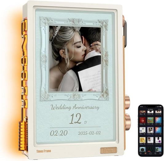 Divoom TimesFrame – 10.1" WiFi 6 Digital Picture Frame & Smart Desk Display, No Subscription | 64GB | Send Photos, Videos & AI Styles + Live Widgets (Weather, Calendar, etc)–Perfect Personalized Gift