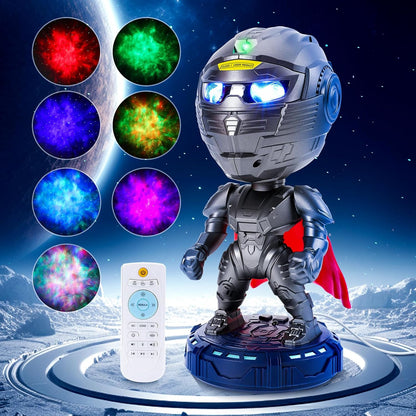 Mech Warrior Star Galaxy Projector - Space Light Projector with Nebula & Timer, Remote Control, Starry Night Light for Bedroom Room Decor
