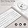 LeadsaiL Wireless Keyboard and Mouse Combo, Full-Sized Ergonomic Computer Keyboard, 2.4GHz Cordless Keyboard Silent Mouse Set with 2-in-1 USB Receiver, 12 FN Shortcuts for Windows Laptop, PC/Mac-White