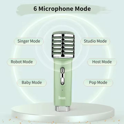 Divoom Songbird-HQ2 Karaoke Machine with 2 Wireless Microphones,50W Sound Bluetooth Speaker for Adults Girls Boys,Audio Mixer Karaoke System for Home Outdoor,Support TF/AUX/USB,Gift for All Ages