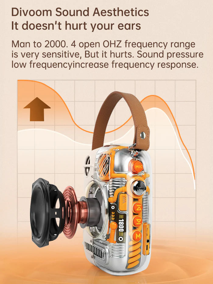 Divoom Spark-Pro Bluetooth Portable Speaker Karaoke Speaker