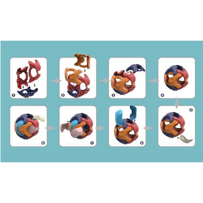 Creative Ball Jigsaw Toy Assembled Ball Early Education Deformation Puzzle Piggy Bank Toy