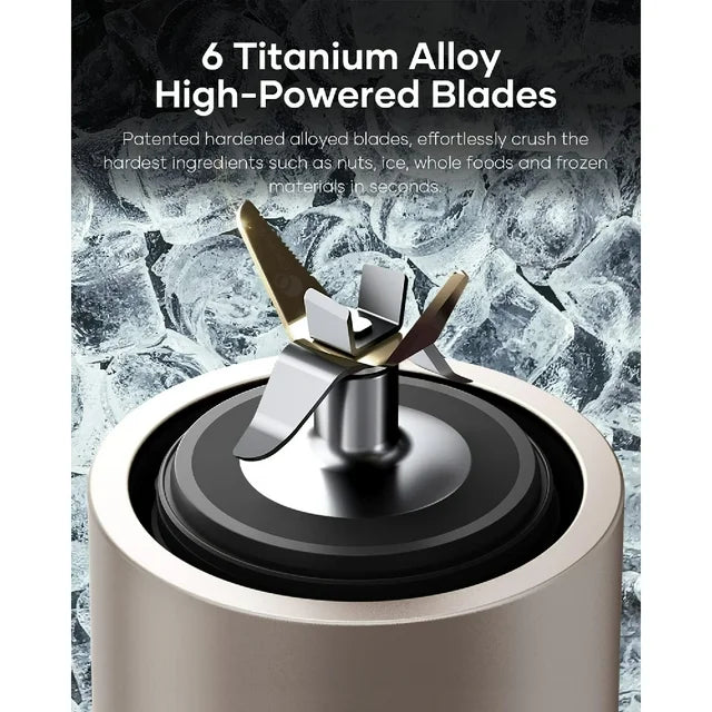 Cocinare 1100W Portable Smoothie Blender, 16oz Cup for Smoothies, Shakes, Frozen Fruit, Ice, Nuts (Black, RED)