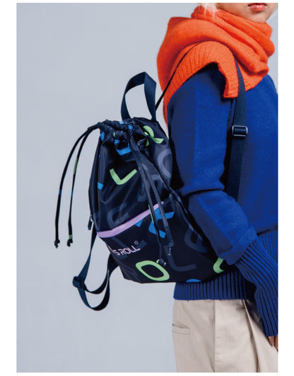 Letter Backpack -Drawstring