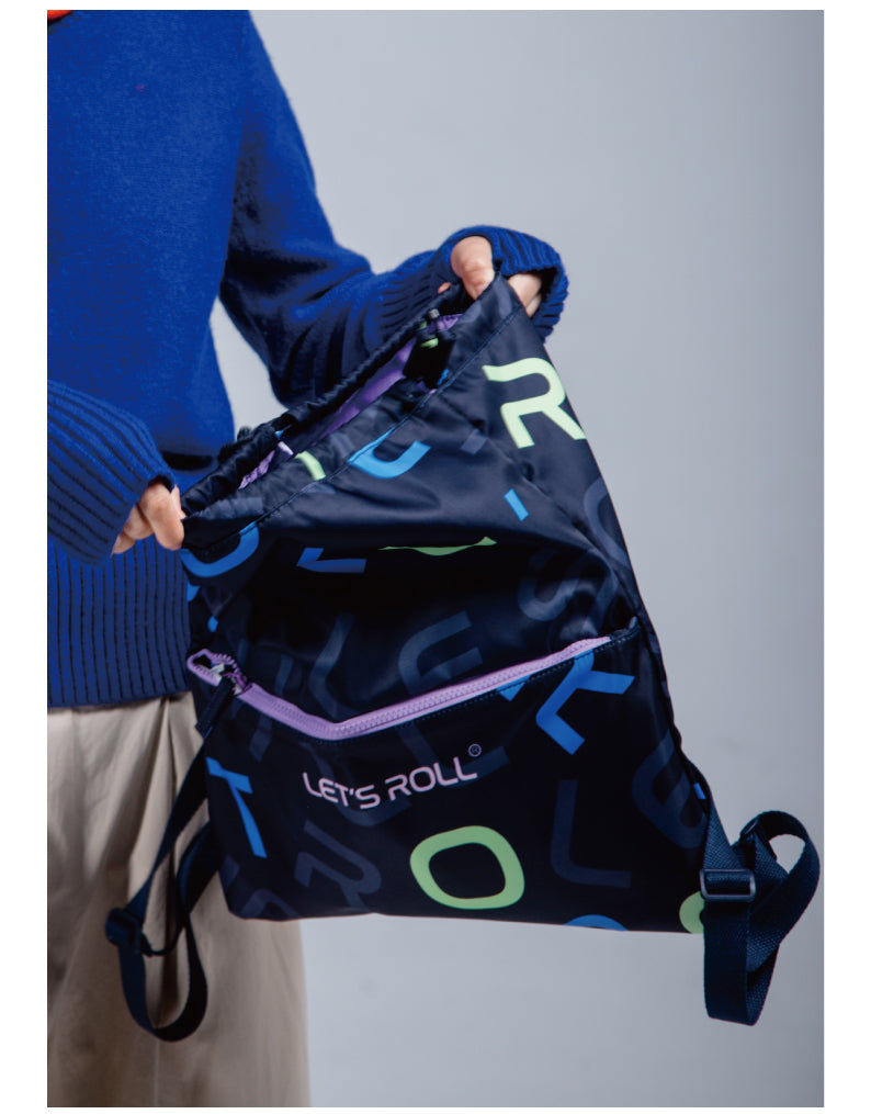 Letter Backpack -Drawstring