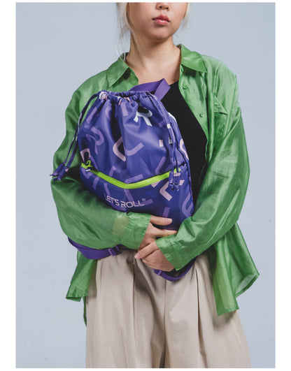 Letter Backpack -Drawstring