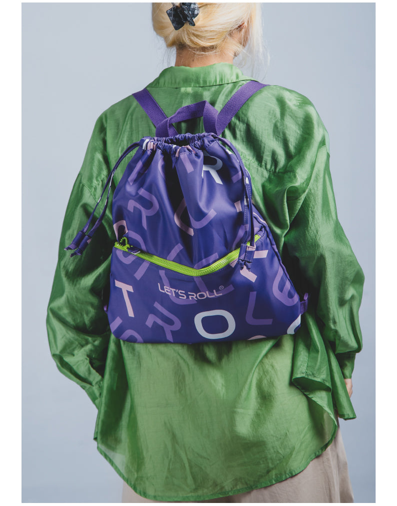 Letter Backpack -Drawstring