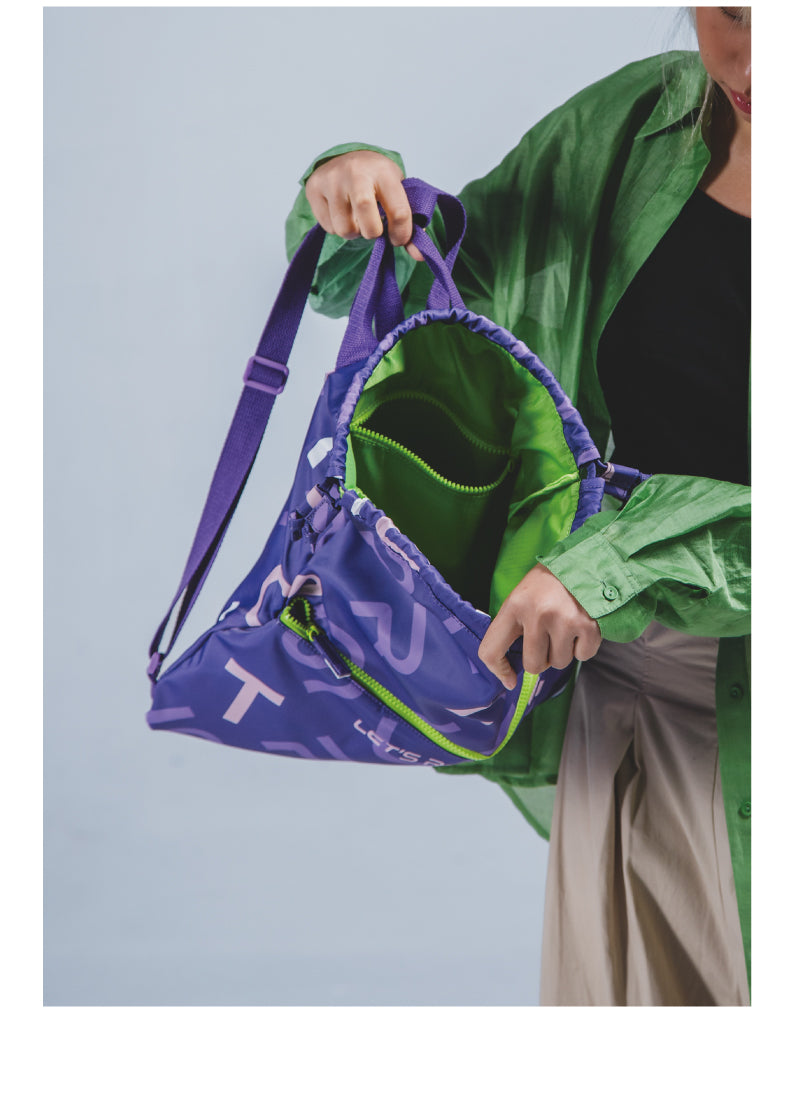 Letter Backpack -Drawstring