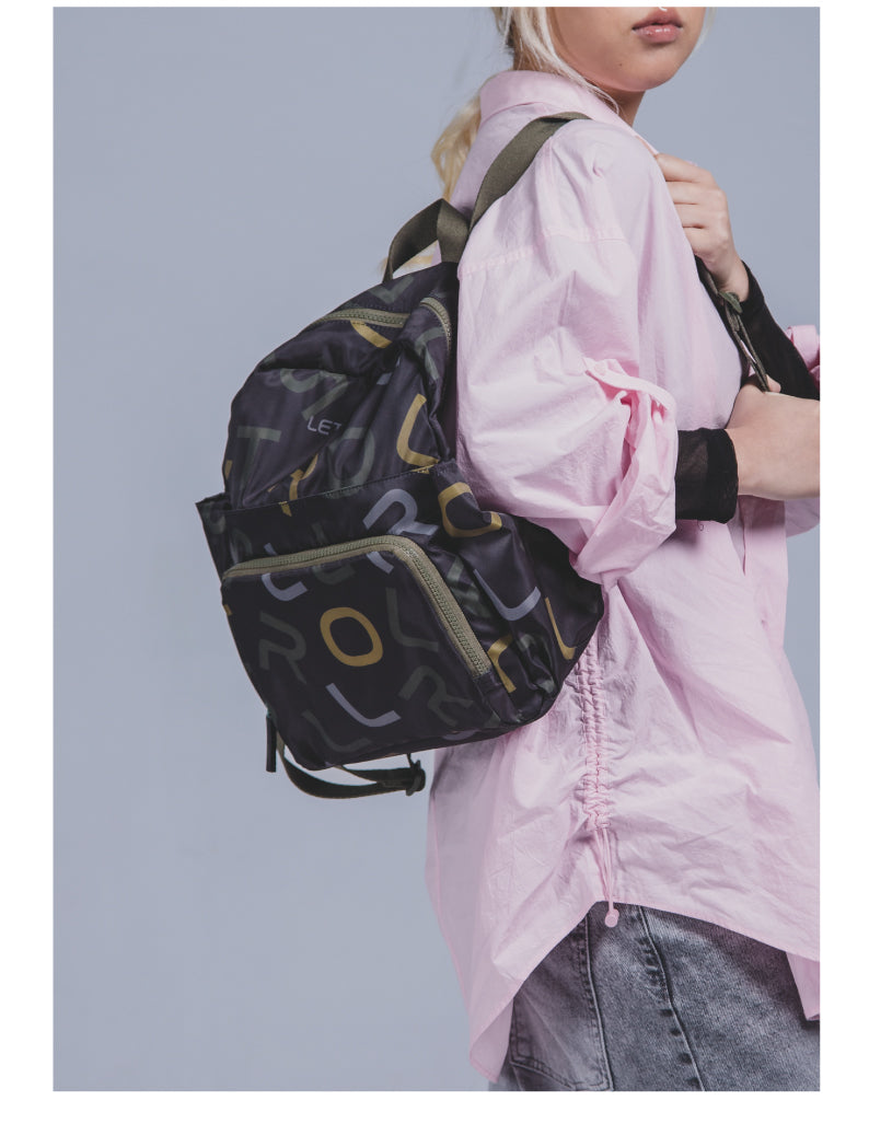 Foldable Letter Backpack