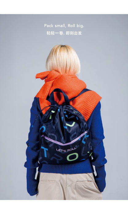 Letter Backpack -Drawstring