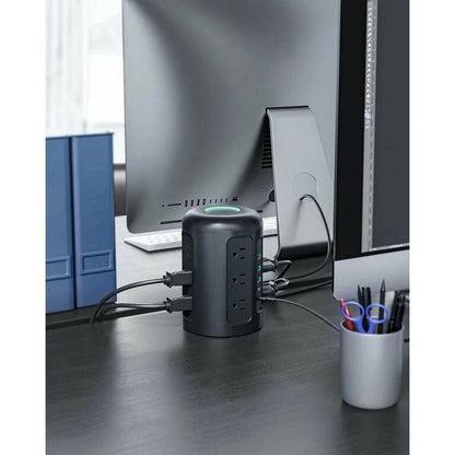 AUKEY powerhub XL 12 AC outlets with 3 USB ports + 2 type-C ports