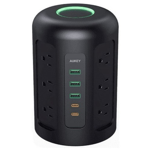 AUKEY powerhub XL 12 AC outlets with 3 USB ports + 2 type-C ports