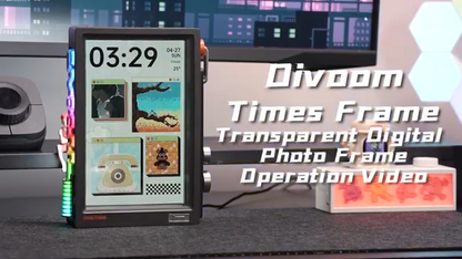 Divoom TimesFrame – 10.1" WiFi 6 Digital Picture Frame & Smart Desk Display, No Subscription | 64GB | Send Photos, Videos & AI Styles + Live Widgets (Weather, Calendar, etc)–Perfect Personalized Gift